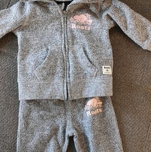 Roots Baby Sweatpants + Zip-up Hoodie